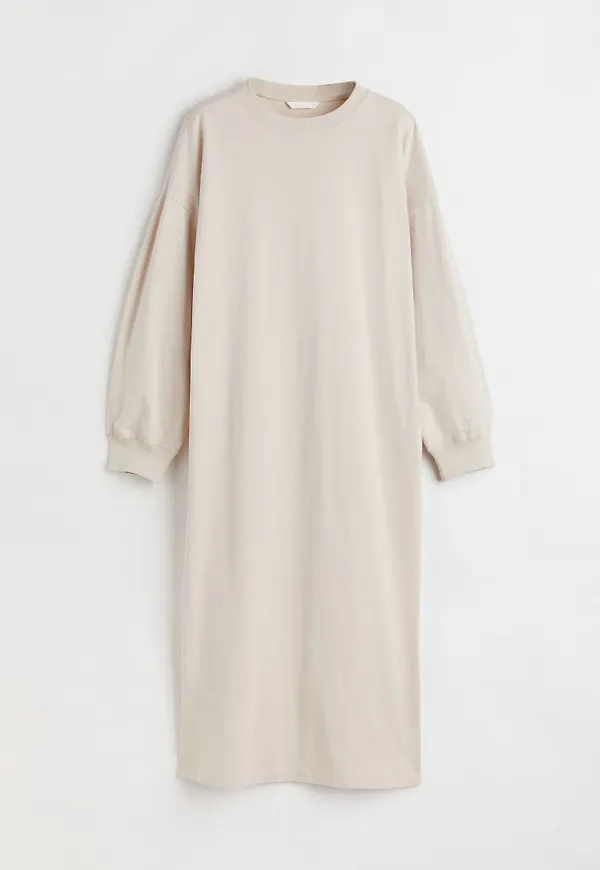 H & M - Sweatshirtklänning - Beige
