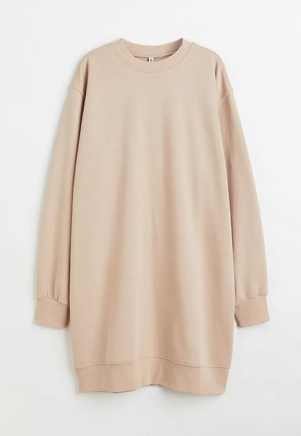 H & M - Sweatshirtklänning - Beige