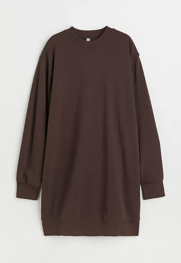 H & M - Sweatshirtklänning - Brun