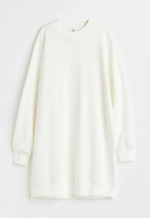 H & M - Sweatshirtklänning - Vit