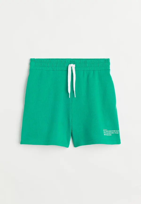 H & M - Sweatshirtshorts - Grön