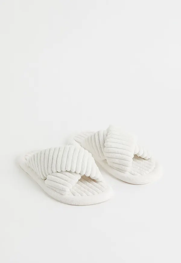 H & M - Tofflor - Vit