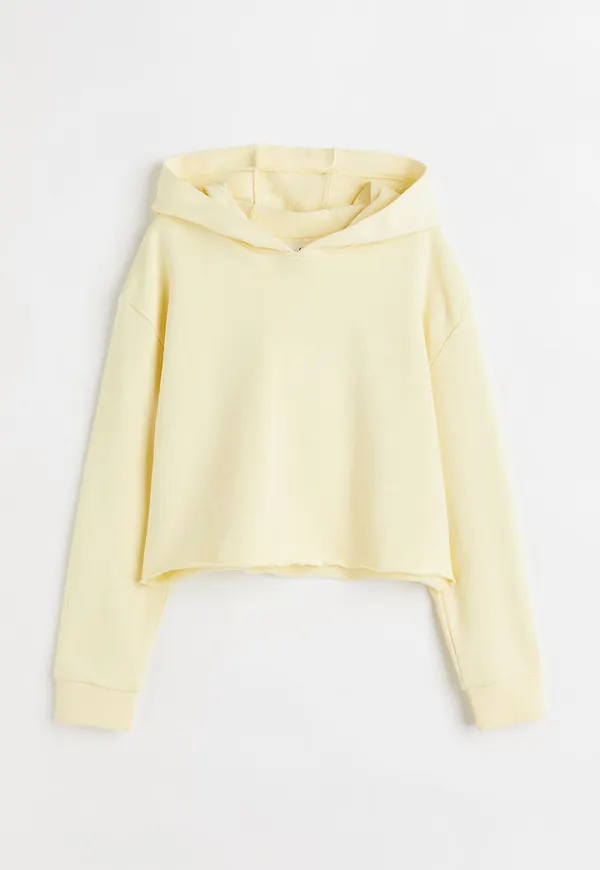 H & M - Träningshuvtröja - Gul