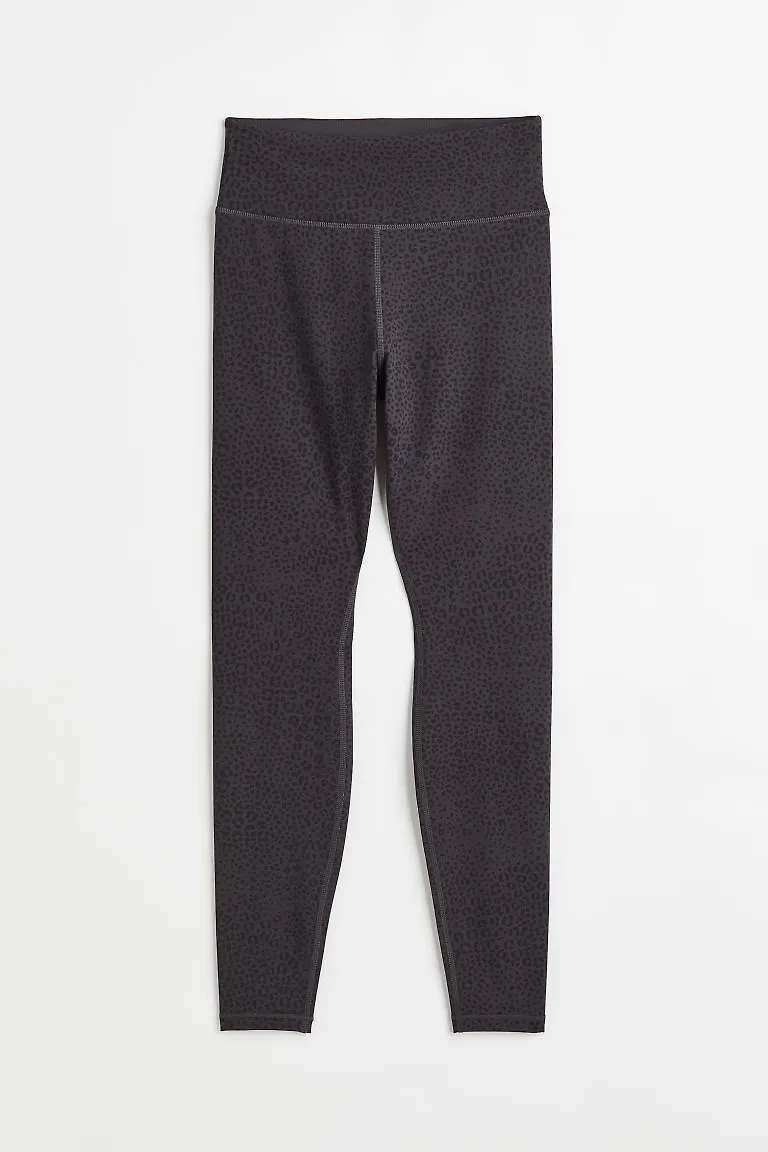 H & M - Träningstights High Waist - Grå