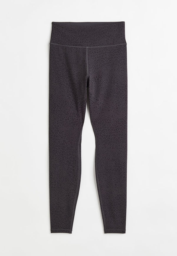 H & M - Träningstights High Waist - Grå