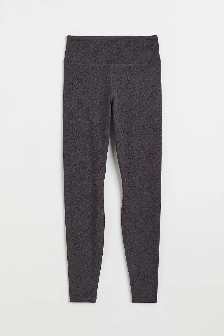 H & M - Träningstights High Waist - Grå