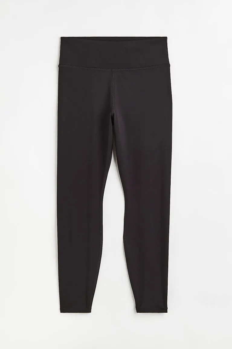 H & M - Träningstights High Waist - Svart