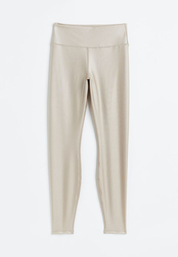 H & M - Träningstights i DryMove™ High Waist - Brun