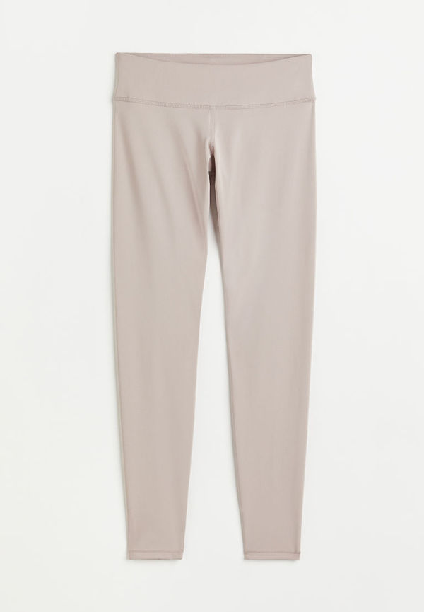 H & M - Träningstights Low Waist - Brun