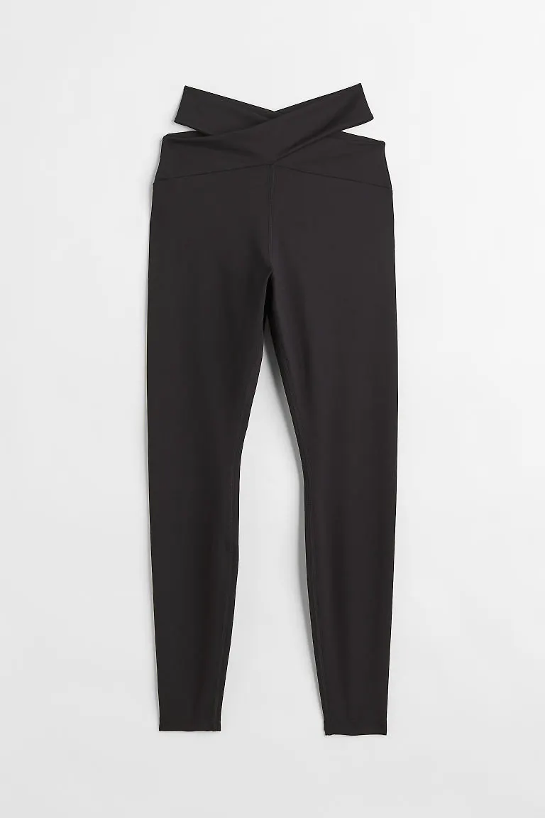 H & M - Träningstights Seamless - Svart