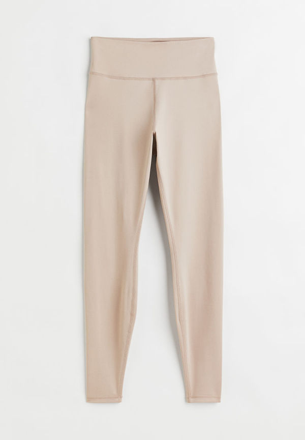 H & M - Träningstights Super Soft - Brun