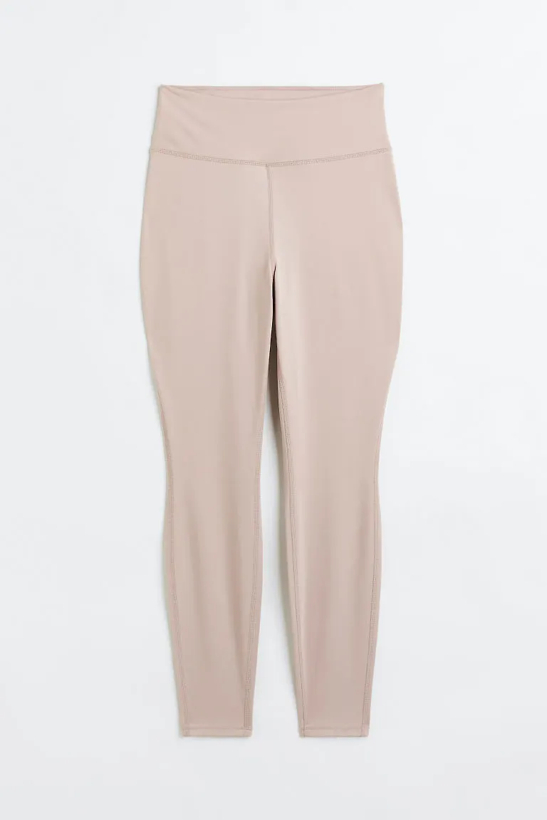 H & M - Träningstights Super Soft - Brun