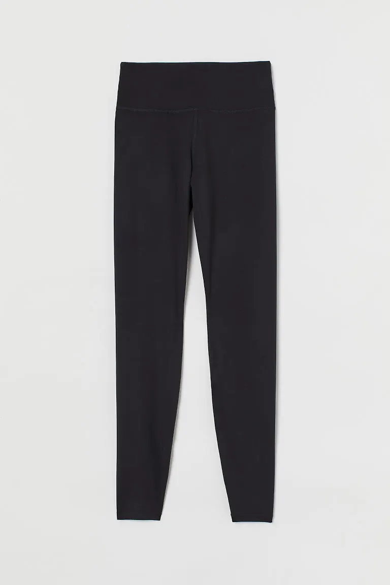 H & M - Träningstights Super Soft - Svart
