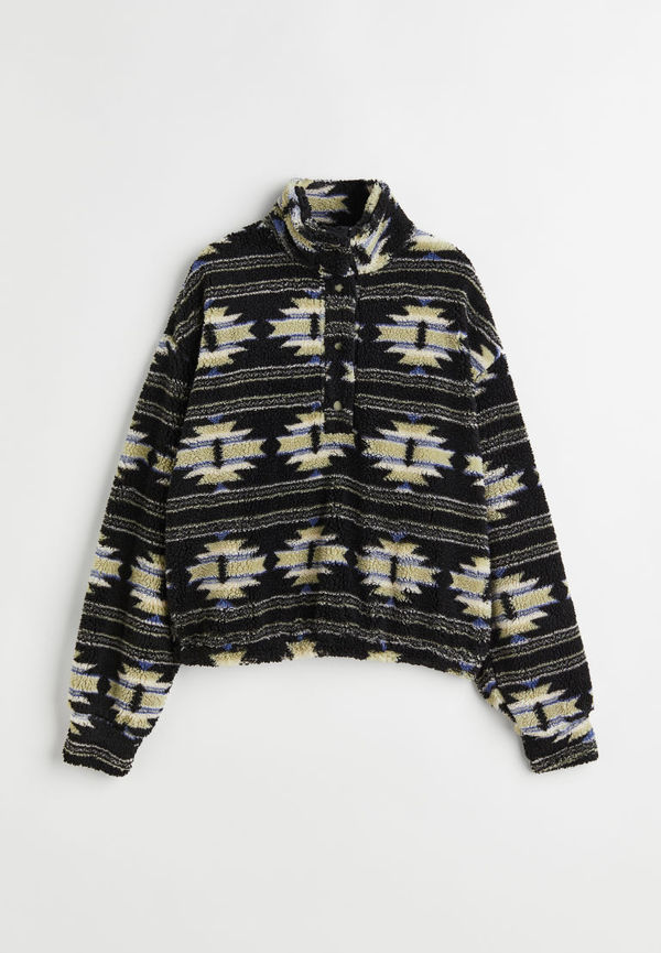 H & M - Tröja i pile - Svart