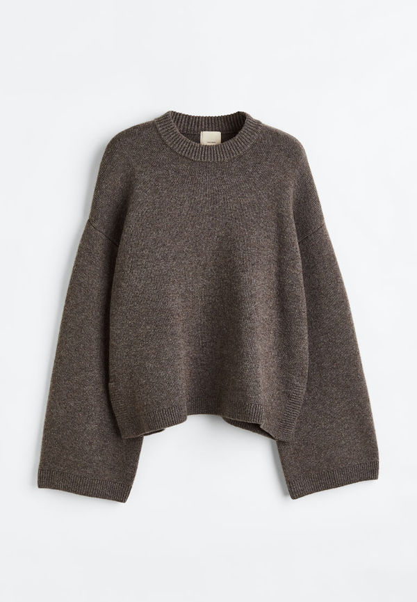 H & M - Tröja i ullmix - Beige