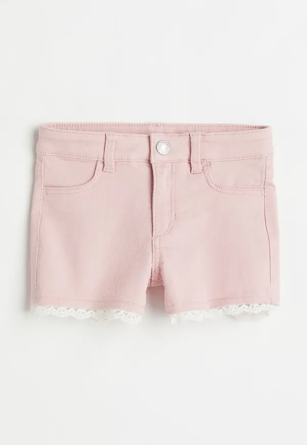 H & M - Twillshorts i bomull - Rosa