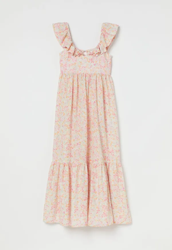 H & M - Utställd långklänning - Rosa
