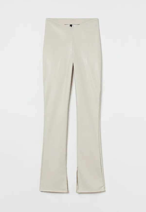 H & M - Utsvängda leggings - Beige