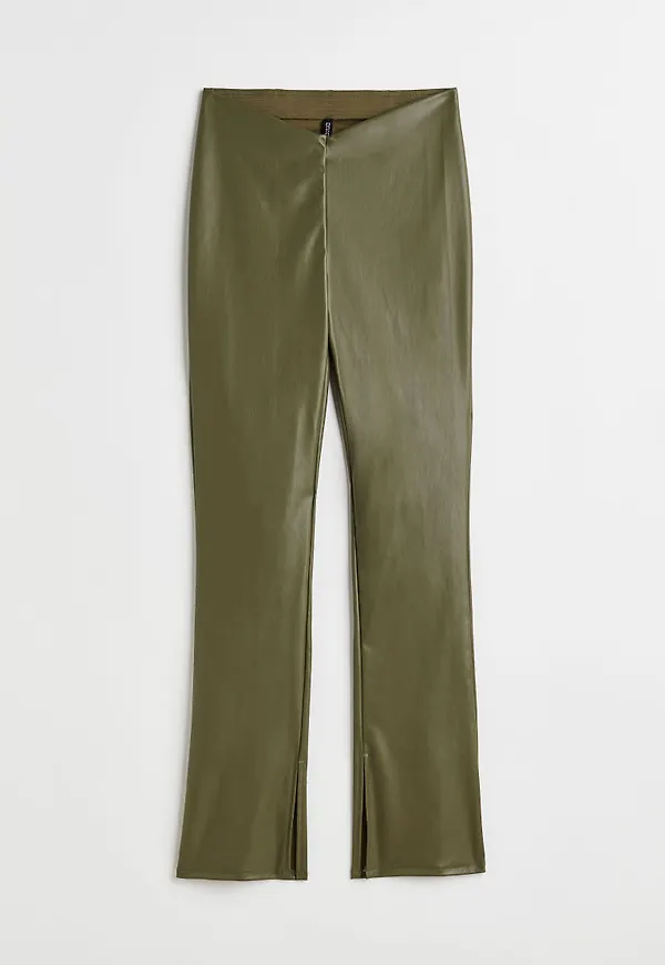 H & M - Utsvängda leggings - Grön