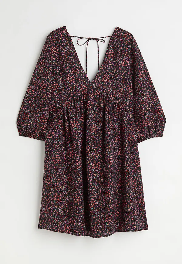 H & M - V-neck dress - Svart