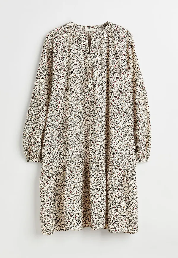 H & M - V-ringad klänning - Beige