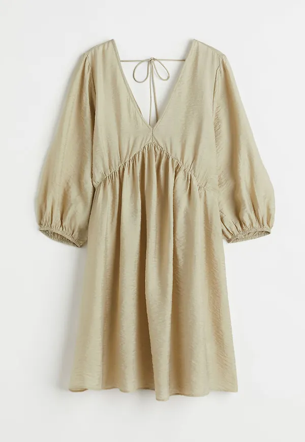 H & M - V-ringad klänning - Grön