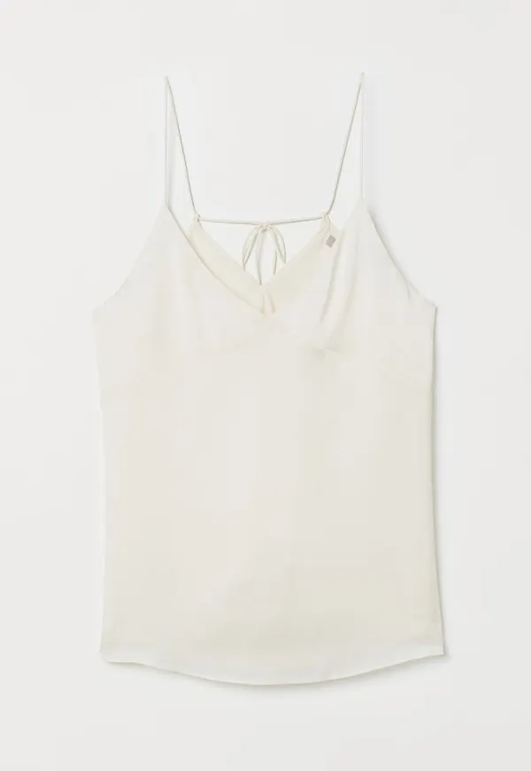 H & M - V-ringat linne - Vit