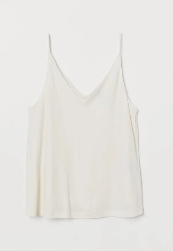 H & M - V-ringat linne - Vit