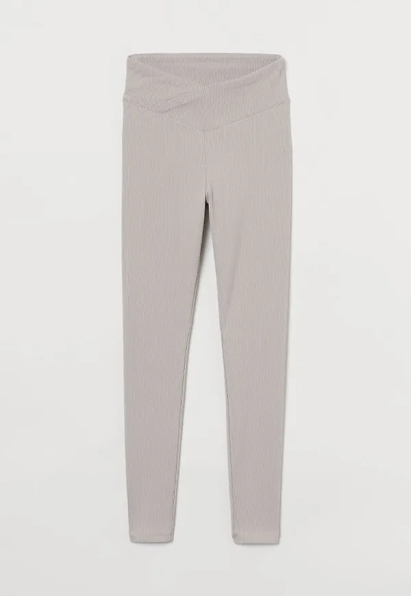 H & M - V-skurna leggings - Brun