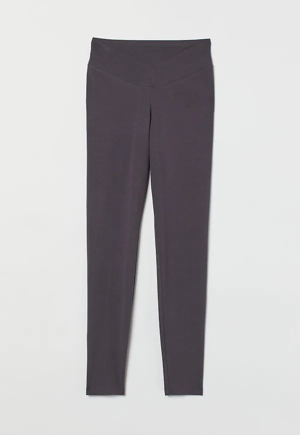 H & M - V-skurna leggings - Grå