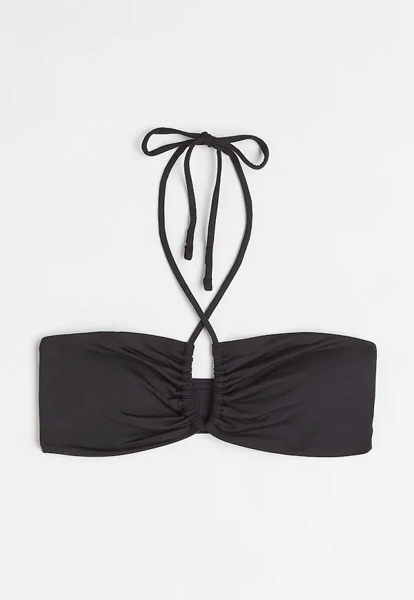 H & M - Vadderad bandeau-bikinibh - Svart