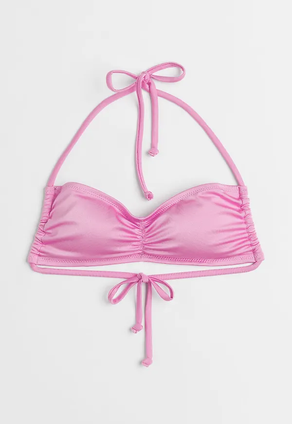 H & M - Vadderad bandeaubikini-bh - Rosa