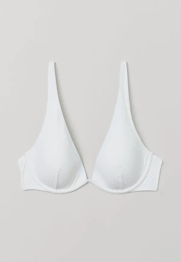 H & M - Vadderad bikini-bh - Vit