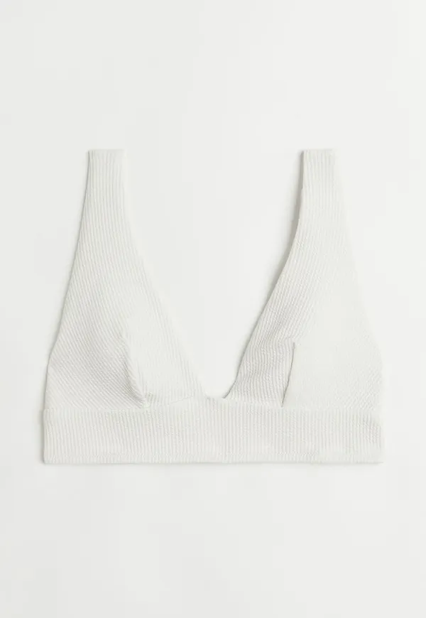 H & M - Vadderad bikinitopp - Vit