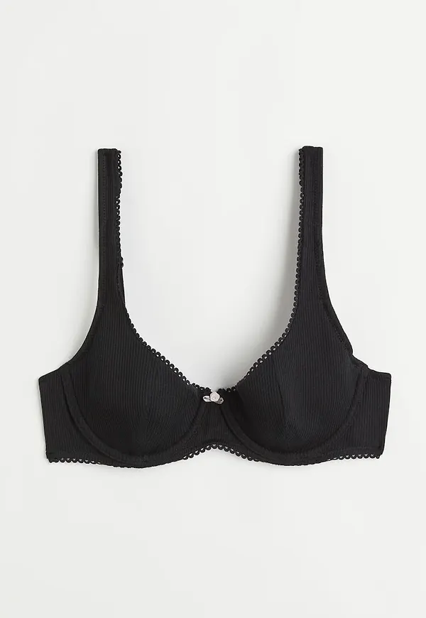 H & M - Vadderad bygel-bh - Svart