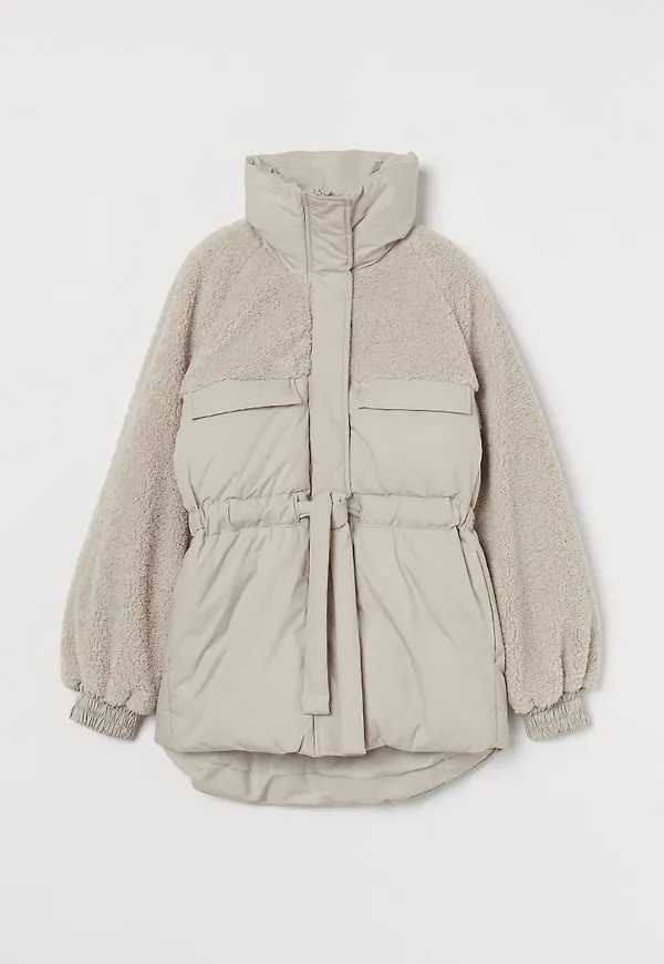 H & M - Vadderad pilejacka - Brun