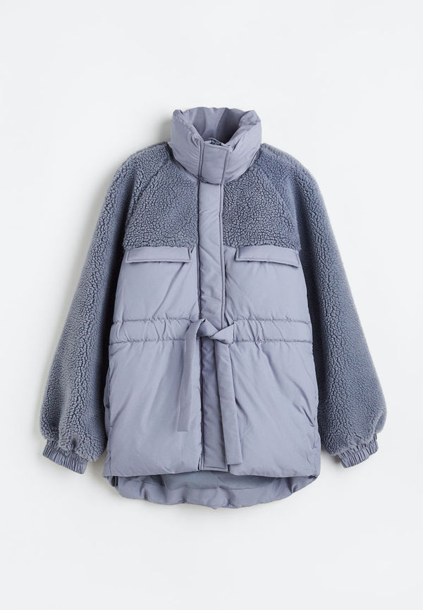 H & M - Vadderad pilejacka - Grå