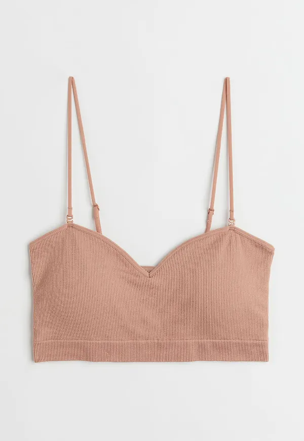 H & M - Vadderad seamless bandeau-bh - Orange
