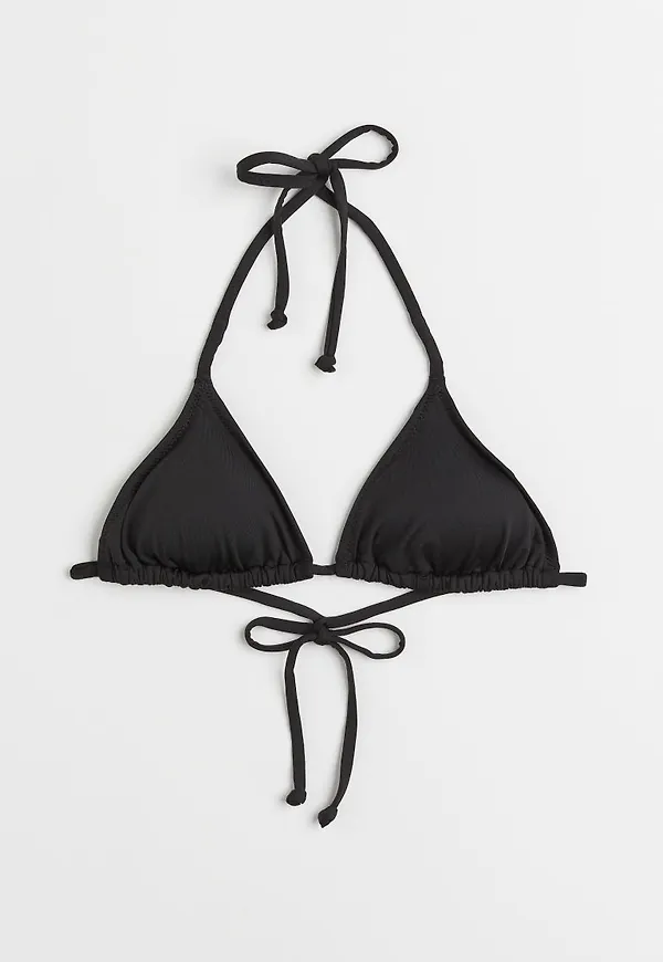 H & M - Vadderad trekantsbikini-bh - Svart