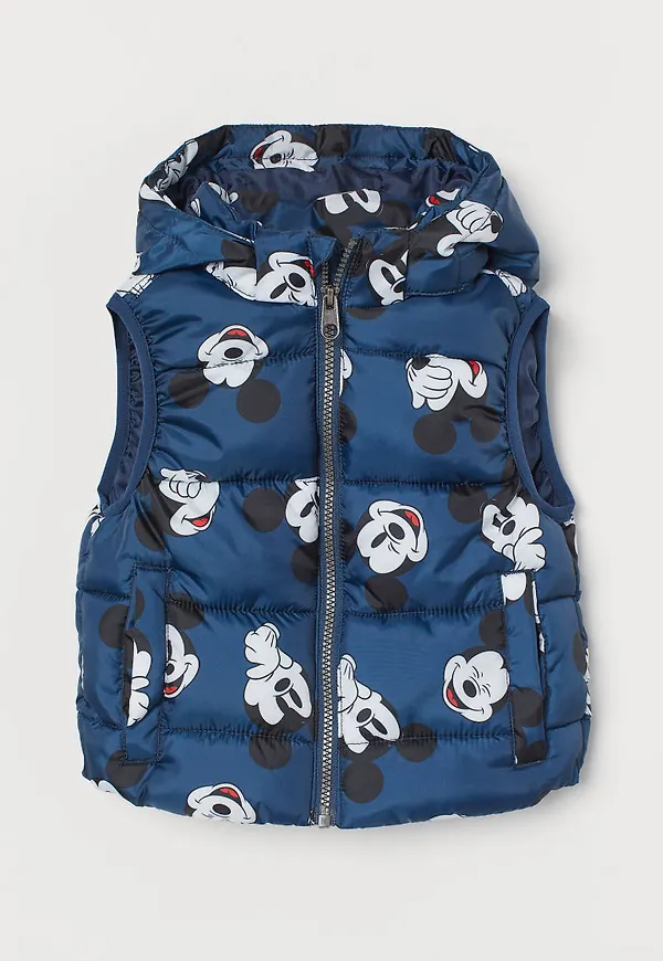 H & M - Vadderad väst - Blå