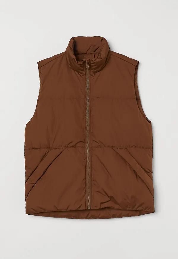 H & M - Vattenavvisande dunväst - Brun
