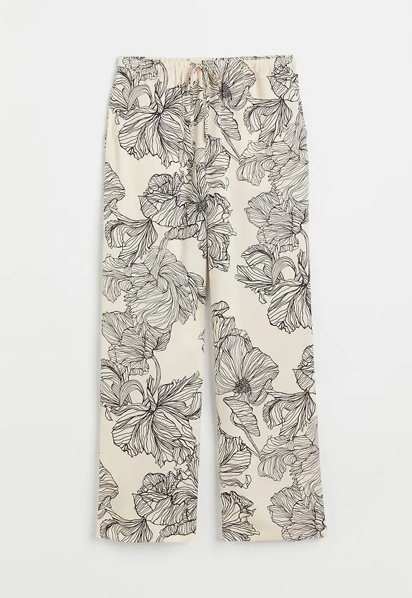 H & M - Vid byxa - Beige
