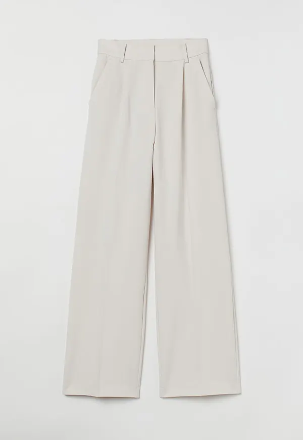 H & M - Vid byxa - Beige