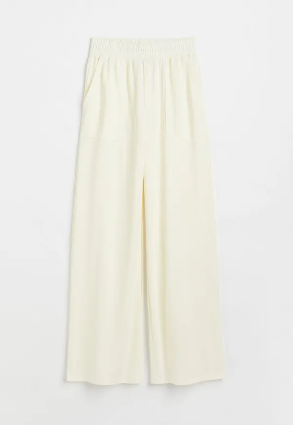H & M - Vid wct-byxa - Vit