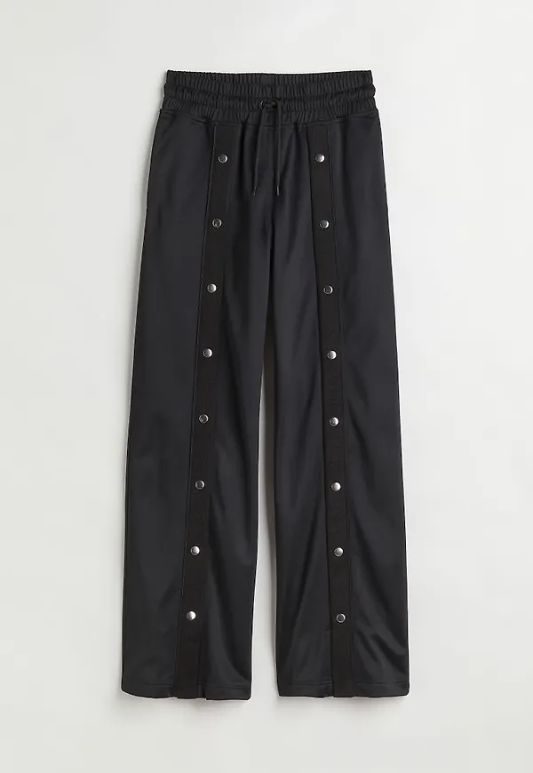 H & M - Vid wct-byxa med tryckknappar - Svart