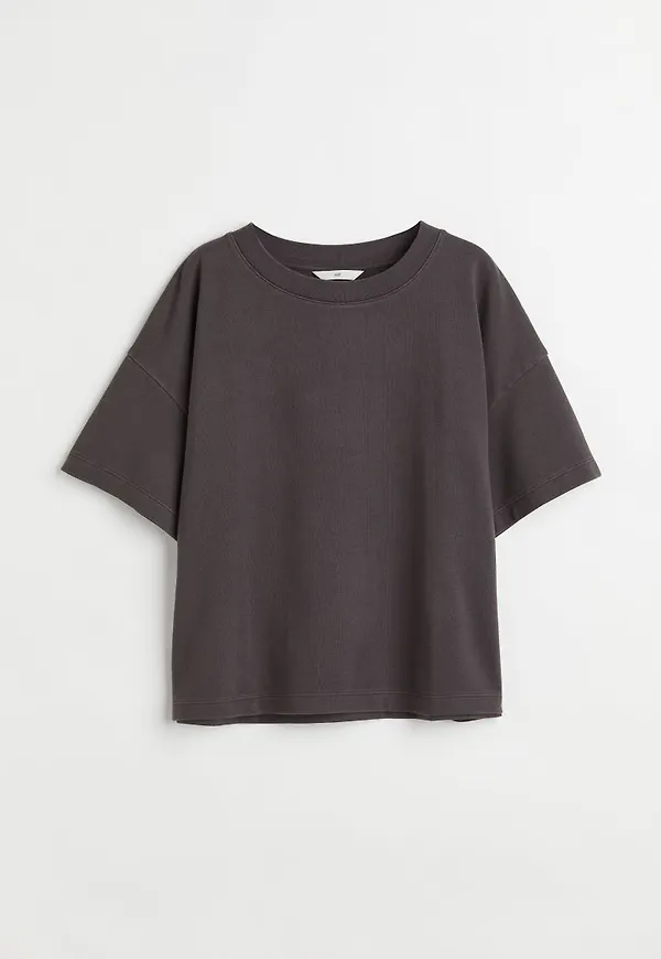 H & M - Wide T-shirt - Grå