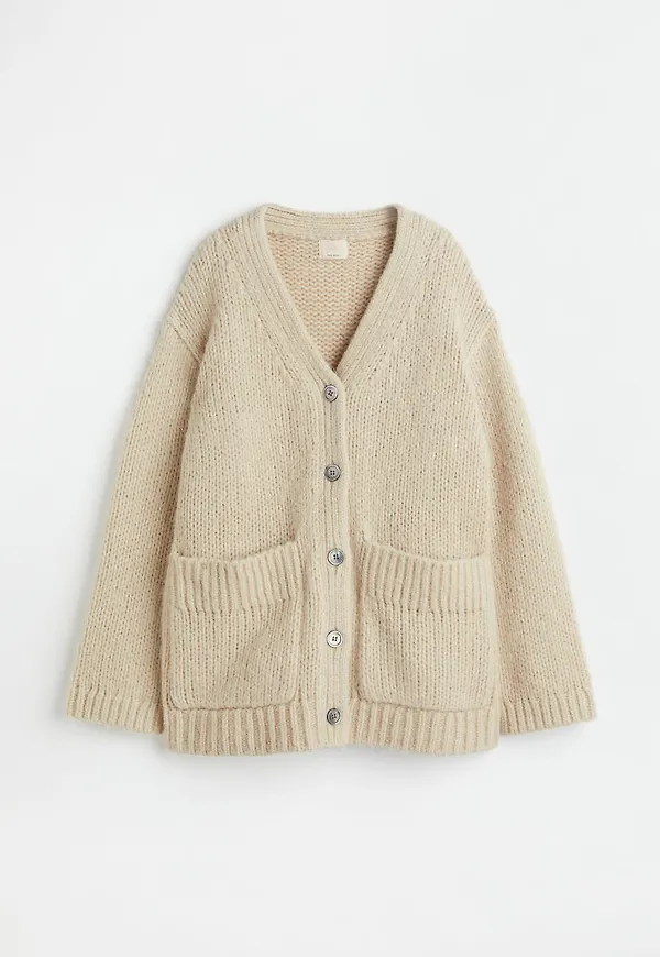 H & M - Wool-blend cardigan - Beige