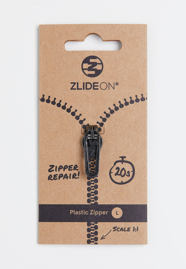 H & M - ZlideOn plastic zip tab - Svart