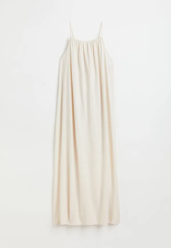 H & M - Ärmlös maxiklänning - Beige