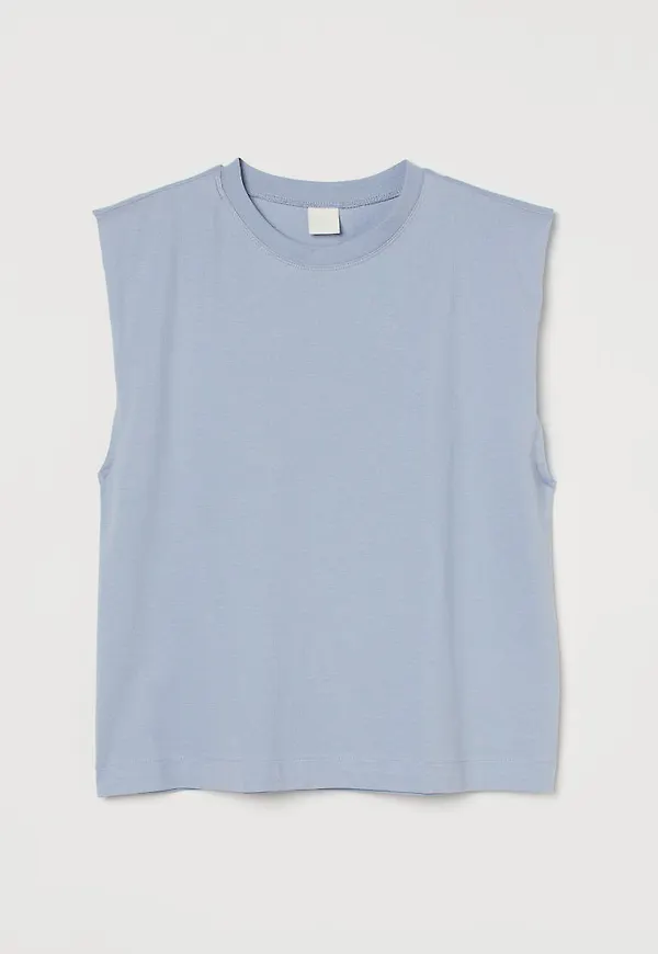 H & M - Ärmlös t-shirt - Blå